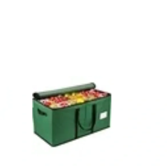 NWT Green Storage Container for Holiday Ornaments - Picture 4 of 5